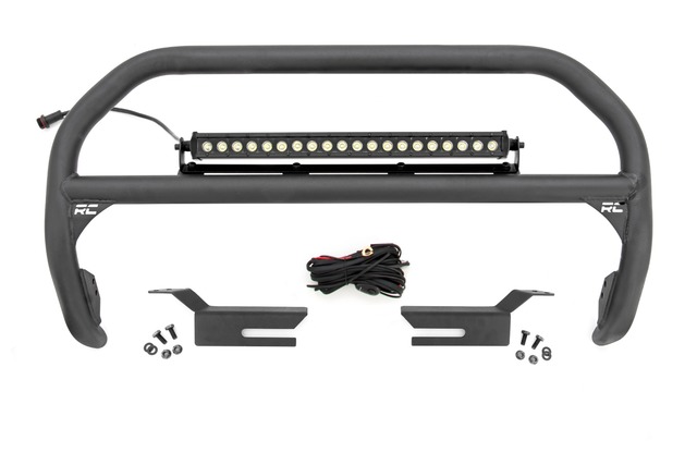 51046 - : Nudge Bar | 20 Inch Black Single Row LED | Ford Bronco 4WD (2021-2025) for Rough Country Image