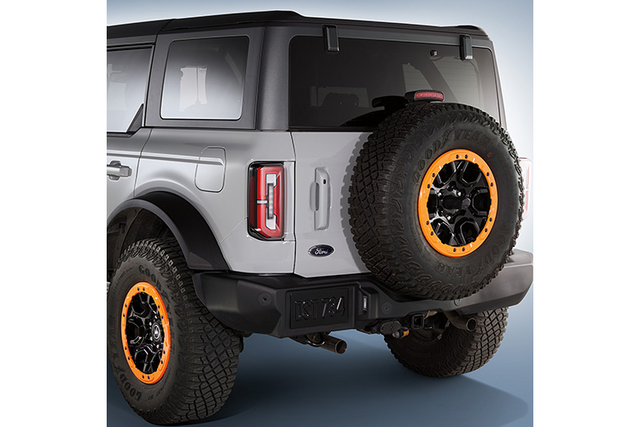 M1021KBLO - : 2021-2023 Bronco Bead Lock Trim Ring Kit- Orange for Ford Performance Image