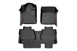 M71413 - : Floor Mats | FR &amp; RR | Double Cab | Fits Toyota Tundra 2WD/4WD (2014-2021) for Rough Country Image