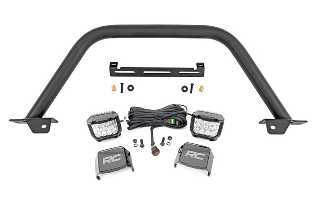 51114 - : Safari Bar | 3" OSRAM (Pair) | Wide | OE Modular Steel | Ford Bronco (21-25) for Rough Country Image