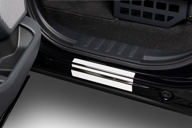VML3Z99132A08A - : Door Sill Plates By Putco, Stainless Steel, Crew Cab for Ford: F-150 Image