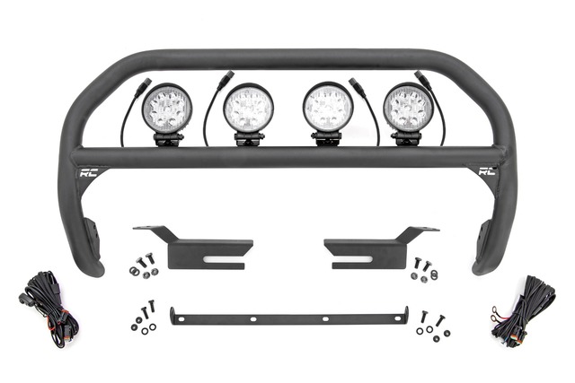 51049 - : Nudge Bar | 4 Inch Round Led (x4) | Ford Bronco 4WD (2021-2025) for Rough Country Image