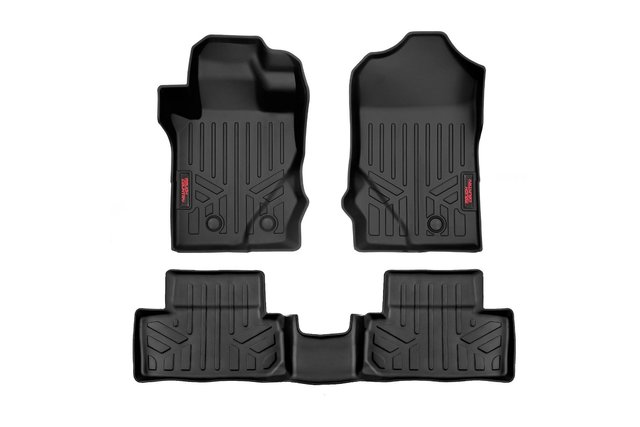 M51632 - : Floor Mats | Front &amp; Rear | Ford Bronco (2 Door) 4WD (2021-2025) for Rough Country Image