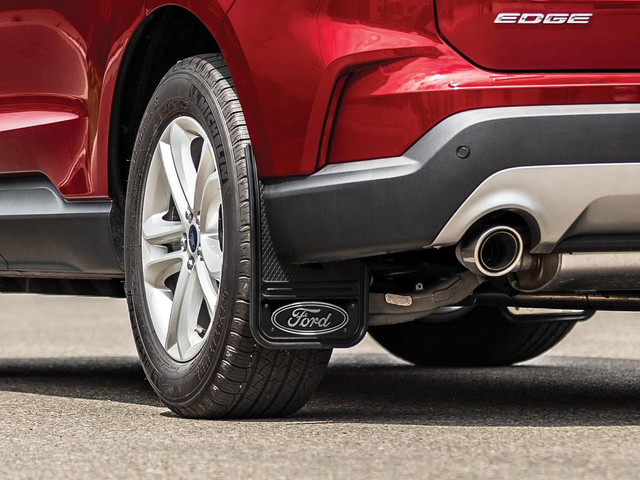 VLT4Z16A550D - : Gatorback Splash Guards with Black Ford Logo - Rear for Ford: Edge Image