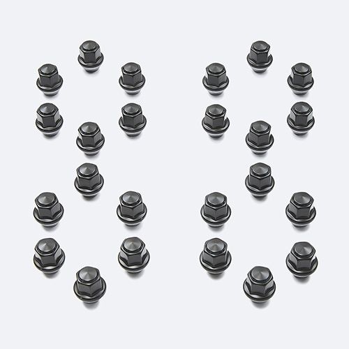 M1012KF15B - : M14 X 1.5 Black Lug Nut Kit (24 Pcs) for Ford Performance Image