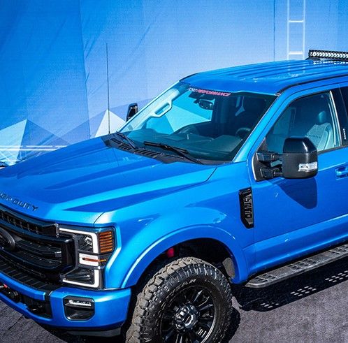 M1820WR - : FP F-150 Windshield Banner - White/Red for Ford Performance Image