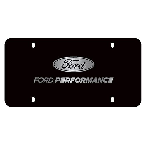 M1828LB - : FPP Black Stainless Steel License Plate for Ford Performance Image