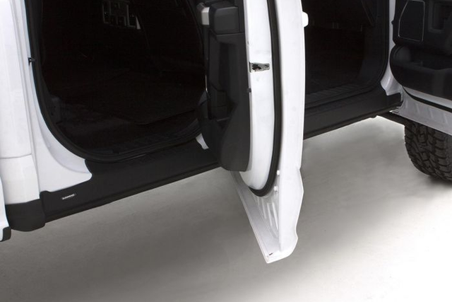 VML3Z1613208A - : Exterior Trim By Bushwacker - Body Armour Rocker Panel Protection, Super Cab, Black for Ford: F-150 Image