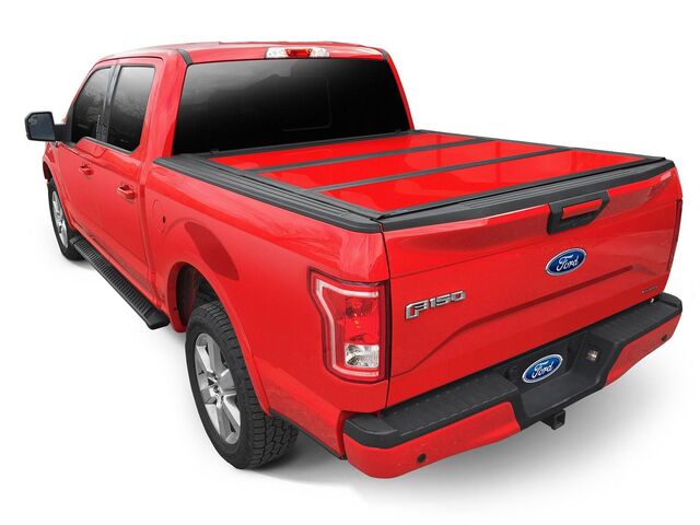 VJL3Z84501A42CB - : Tonneau Cover, Painted Hard Folding By Undercover, For 5.5 Bed, Race Red for Ford: F-150 Image