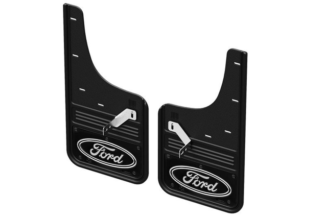 VML3Z16A550EB - : Splash Guards Front Pair - Black Ford Logo for Ford: F-150, F-150 Lightning Image