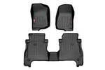 M61501 - : Floor Mats | FR &amp; RR | RR Lockable | Fits Jeep Gladiator JT 4WD (2020-2025) for Rough Country Image