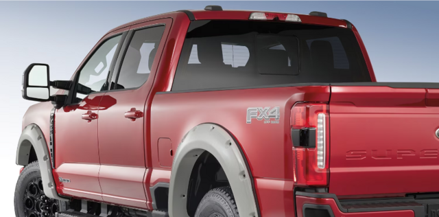 VPC3Z16268B - Exterior: Pocket Style Fender Flare Kit Unassembled for Ford: E-350 Super Duty, E-450 Super Duty, F-250 Super Duty, F-350 Super Duty, F-450 Super Duty, F-550 Super Duty Image