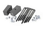 6549 - : 2 Inch Block &amp; U-Bolt Kit | Fits Toyota Tacoma 2WD/4WD (2005-2023) for Rough Country Image