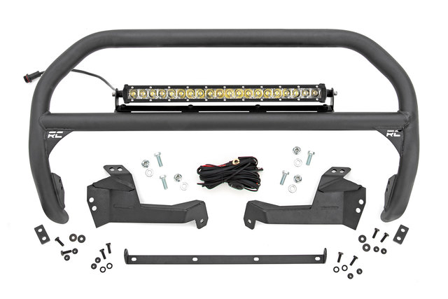 51043 - : Nudge Bar | 20 Inch Chrome Single Row LED | Ford Bronco Sport 4WD (2021-2025) for Rough Country Image
