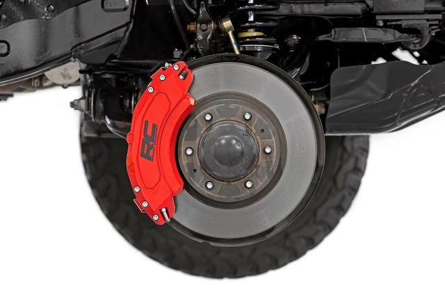 71151 - : Caliper Covers | Front and Rear | Red | Ford Bronco 4WD (2021-2025) for Rough Country Image