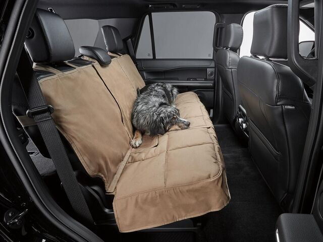 VJL1Z7863812A - : Protective Seat Covers For Pets, For 2nd Row, Taupe for Ford: Expedition | Lincoln: Navigator Image