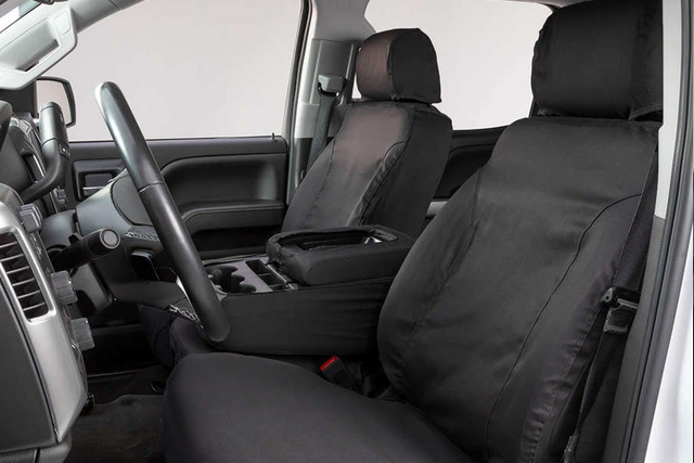 VML3Z25600D20BD - : F150 - Front Row, 40/20/40 Seat Covers - Charcoal for Ford: E-350 Super Duty, E-450 Super Duty, F-150, F-250 Super Duty, F-350 Super Duty, F-450 Super Duty, F-550 Super Duty Image