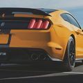 M16600FP - : 2015-23 Mustang Rear Spoiler With Gurney Flap for Ford Performance Image
