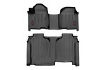 M21615 - : Floor Mats | FR &amp; RR | OV Hump | Crew | wo/underseat storage | Fits Chevy/Fits GMC 1500/2500HD/3500HD (19-25) for Rough Country Image