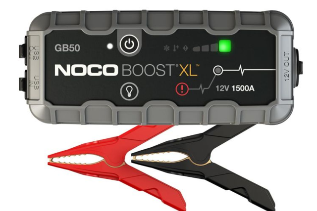 VJL3Z10A765DS - : Battery Jump Starter Booster NOCO GB50 - 1500 Amp for Ford: Bronco, Bronco Sport, E-350 Super Duty, E-450 Super Duty, Edge, Escape, Expedition, Explorer, F-150, F-250 Super Duty, F-350 Super Duty, F-450 Super Duty, F-550 Super Duty, Maverick, Mustang, Ranger, Transit-150, Transit-250, Transit-350, Transit-350 HD | Lincoln: Aviator, Corsair, Nautilus, Navigator Image