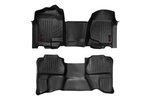 M21072 - : Floor Mats | FR &amp; RR | OV Hump | Ext Cb | Fits Chevy/Fits GMC 1500/2500HD (07-14) for Rough Country Image