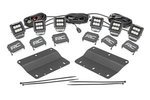 51086 - : LED Light Kit | Fog Mount | Triple 2" Black Pair | Flood | Ford Bronco (21-25) for Rough Country Image