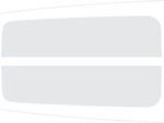 NB5Z6320000C - Exterior: Dual Hood Stripe Graphics Kit - Clear Matte for Ford Image