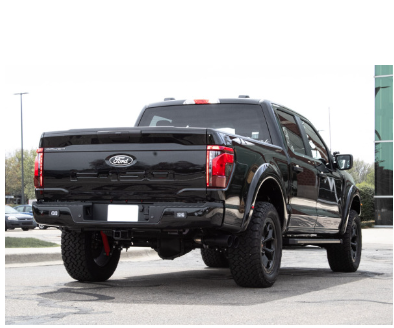 422264BLK - : Roush 2021-2026 F-150 Side Exit Cat Back Active Ready Exhaust - Black Tip for ROUSH Performance Image