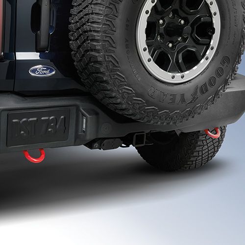 M18954BTHR - : 2021-2023 Bronco Rear Tow  Hook Pair-Red for Ford Performance Image