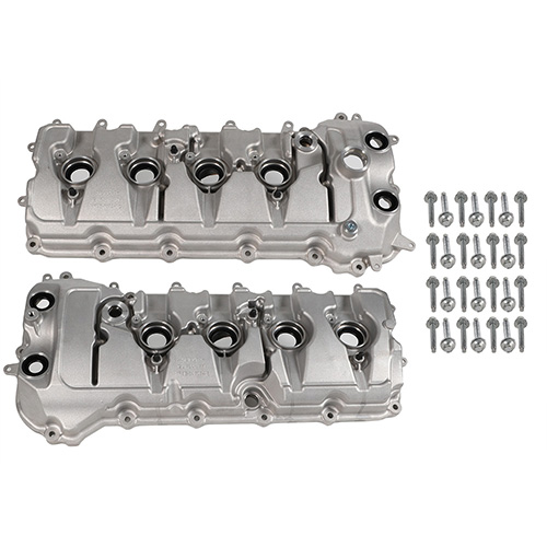 M6067M52S - : 2020 Predator 5.2 S/C Aluminuminum Cam Cover Set for Ford Performance Image