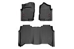 M81715 - : Floor Mats | FR &amp; RR | Crew Cab | Fits Nissan Titan (17-24)/Titan XD (16-24) for Rough Country Image