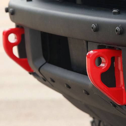 M18954BR - Towing: Bronco Tow Hooks-Pair-Red for Ford Performance Image
