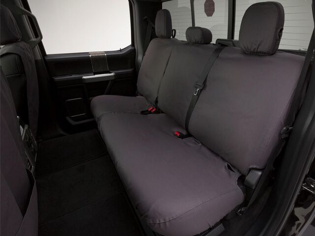 VKC3Z2663812F - : Seat Covers - Crew Cab, Rear Row, 60/40 Folding With Armrest, Charcoal for Ford Image
