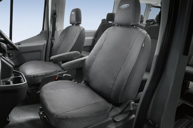 VML3Z15600D20CC - : F150 - Front Row, Captain Chair Seat Covers - Gravel for Ford: E-350 Super Duty, E-450 Super Duty, F-150, F-250 Super Duty, F-350 Super Duty, F-450 Super Duty, F-550 Super Duty Image