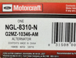 NGL8310N - : Alternator Assembly for Ford Image