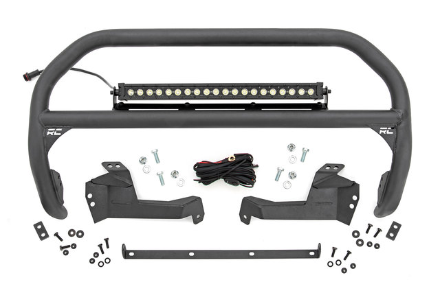51042 - : Nudge Bar | 20 Inch BLK DRL Single Row LED | Ford Bronco Sport 4WD (21-25) for Rough Country Image