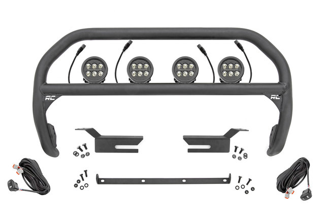 51039 - : Nudge Bar | 3.5 Inch Round Led (x4) | Ford Bronco 4WD (2021-2025) for Rough Country Image