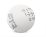 RTRWHITESHIFTKNOB - : 2015-2023 Mustang RTR White Shift Knob - Multiple Colors for RTR Image