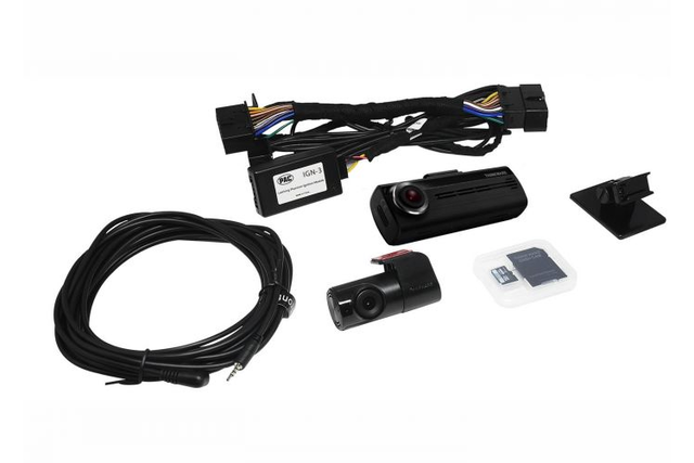 VSL3Z19G490B - : 2-Channel Front &amp; Rear Dash cam for Ford: Bronco, Bronco Sport, E-350 Super Duty, E-450 Super Duty, EcoSport, Edge, Escape, Expedition, Explorer, F-150, F-250 Super Duty, F-350 Super Duty, F-450 Super Duty, F-550 Super Duty, Maverick, Mustang, Mustang Mach-E, Ranger, Transit Connect, Transit-150, Transit-250, Transit-350, Transit-350 HD | Lincoln: Aviator, Continental, Corsair, MKZ, Nautilus, Navigator Image