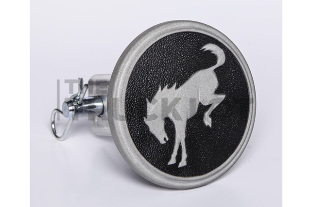 VM2DZ17F000A - : Hitch Receiver Plug, Aluminum - Bronco Logo for Ford: Bronco, Bronco Sport Image