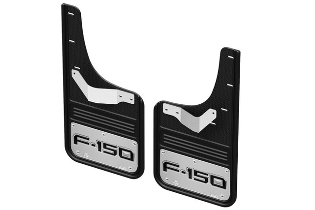 VML3Z16A550HB - : Splash Guards Rear Pair - Chrome Decal for Ford: F-150 Image