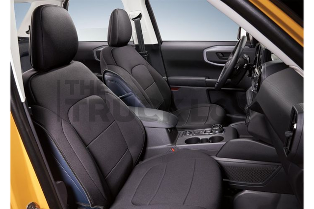 VM1PZ15600D20B - : Front Seat Covers - Neoprene Black for Ford: Bronco Sport Image