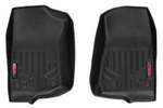 M6150 - : Floor Mats | FR | 2 Door | Fits Jeep Gladiator JT (20-24)/Wrangler JL (18-24)/Wrangler Unlimited (18-24) for Rough Country Image