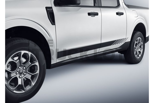 VNZ6Z6320000A - : Decal Door Kit - Matte Black Speed Stripes for Ford: Maverick Image