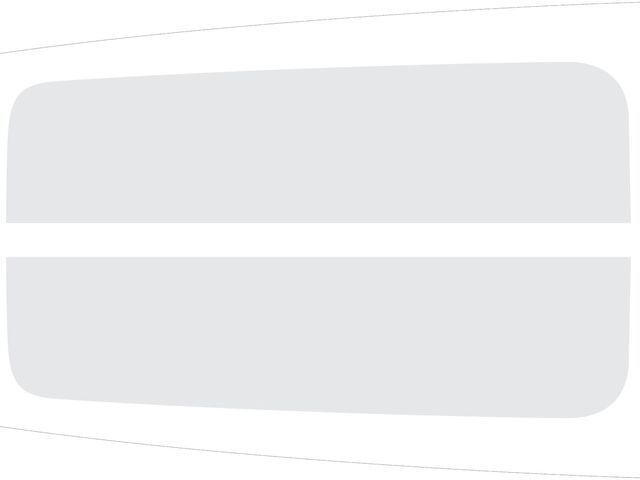 NB5Z6320000C - Exterior: Graphics Kit - Dual Hood Stripe, Clear Matte for Ford Image