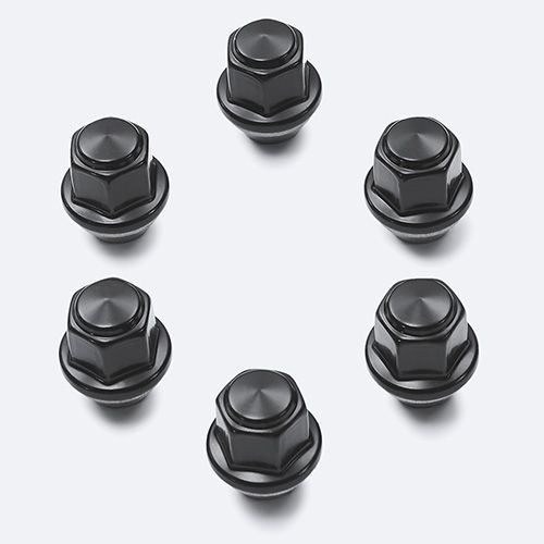 M1012F15B - : M14 X 1.5 Black Lug Nut Wheel Kit Of 6 for Ford Performance Image