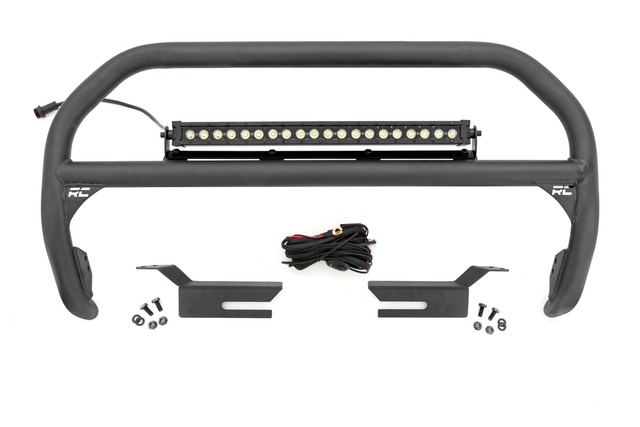 51047 - : Nudge Bar | 20 Inch BLK DRL Single Row LED | Ford Bronco 4WD (2021-2025) for Rough Country Image