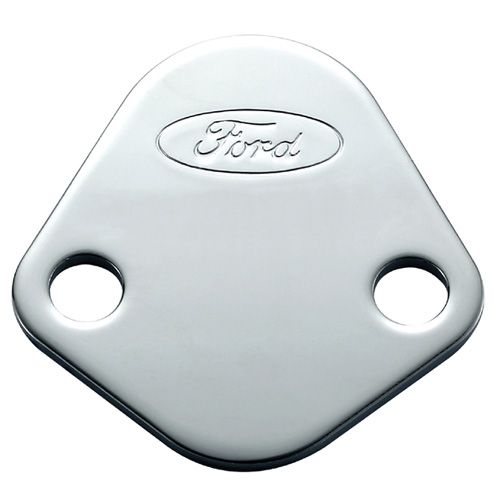 302290 - : Ford Fuel Pump Blockoff - Chrome for Ford Performance Image