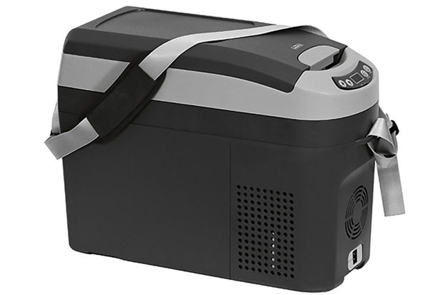 VLL3Z19J316A - : Portable Mini Fridge Freezer for Ford: Bronco, Bronco Sport, E-350 Super Duty, E-450 Super Duty, Edge, Escape, Expedition, F-150, F-250 Super Duty, F-350 Super Duty, F-450 Super Duty, F-550 Super Duty, Fusion, Maverick, Mustang, Ranger, Transit Connect, Transit-150, Transit-250, Transit-350, Transit-350 HD | Lincoln: Aviator, Continental, Corsair, MKZ, Nautilus, Navigator Image