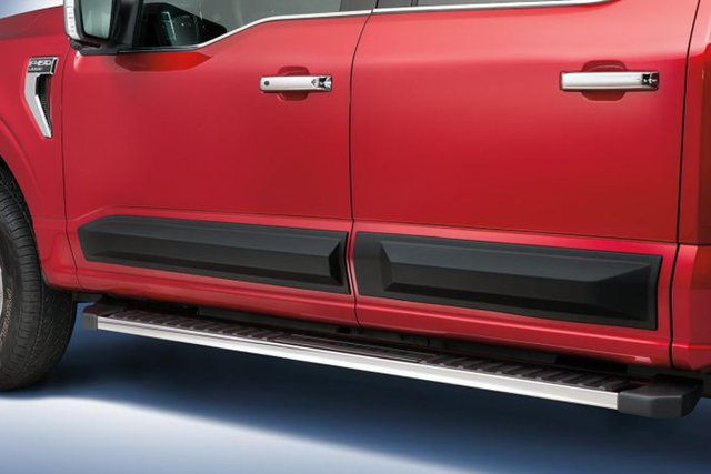 VML3Z1820049A - : F150 2021+ Door Molding - Satin Black, Super Crew for Ford: E-350 Super Duty, E-450 Super Duty, F-150, F-250 Super Duty, F-350 Super Duty, F-450 Super Duty, F-550 Super Duty Image